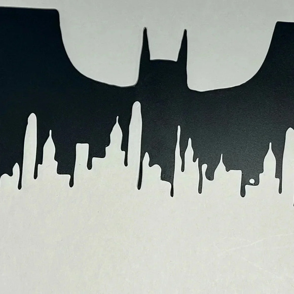 Batman x Gotham City - 16”w x 5”h Epic  Metal Wall Art - 🦇🌆 - Picture 3 of 3